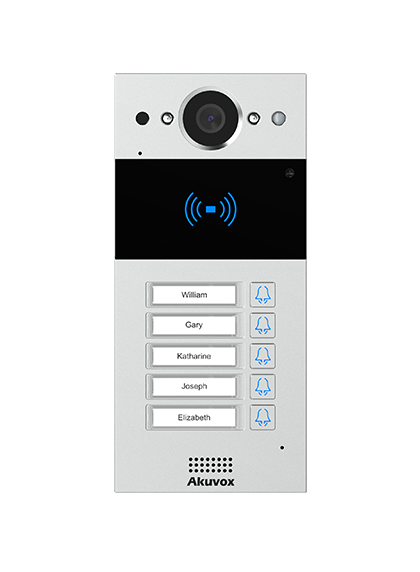 IP VIDEO DOOR PHONE 5 BUTTON MULTI - ON WALL ( R20 )