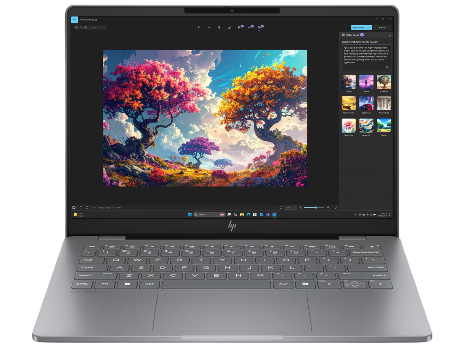 HP OmniBook 7 35.6 cm (14) AI 14-fr0116TU, Silver
