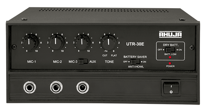 UTR-30E - 25 WATTS - LOW WATTAGE PA MIXER AMPLIFIER