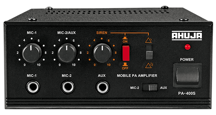 PA-400S - 40 WATTS - Mobile PA Mixer Amplifier