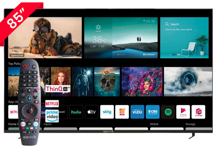 85 Inch Smart LED TV UHD 4K webOS by LG WBNV4K085U